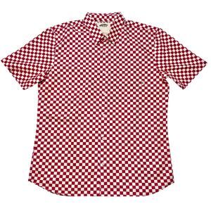 Vans Off The Wall Button Up Shirt Short Sleeve Red And White Checkered New